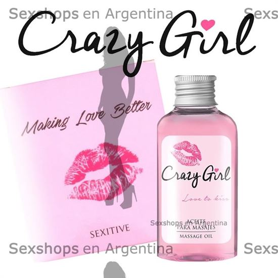 Aceite para masajes crazy girl 60 Ml